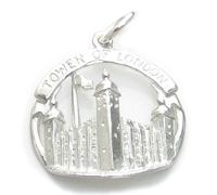 Charm in argento sterling Torre di Londra .925 x 1 Charms di Londra