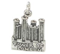 Charm in argento sterling Torre di Londra .925 x 1 Famosi monumenti di Londra