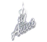 Charm in argento sterling zia numero uno .925 x 1 ciondoli famiglia zie