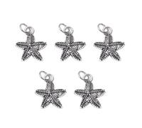 Charm in argento tibetano a tema marino, ideale per regali fatti a mano e accessori alla moda, ciondolo versatile per perline, One Size, come descritto, come descritto