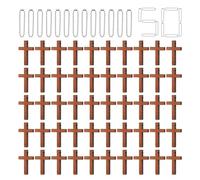 Charm in legno, set di assortimenti per collana e braccialetto, forniture per gioielli lisci e leggeri per la creazione di collane, ideali come regali per