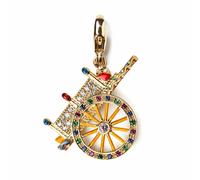 CHARM ISOLA BELLA CARRETTO ZIRCONI 20000141 IN ARGENTO 925 SMALTO SICILIA