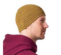 CHARM Kufi Cranio Cappellino Cotone Preghiera Cappello Uncinetto Maglione Morbido Pelle Cura Giallo Beige