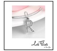 Charm Lettera R Iniziale ciondolo in argento 925 - Les Folies
