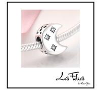 Charm Luna Stelle in argento 925 - Les Folies