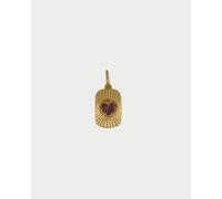 Charm Medaglia Edge Cuore RUE DES MILLE Charmbar in argento 925 dorato e cristal