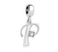 Charm New 2024 MariaFonte Adatto per Tutte Marche Bracciali Collane Lettera Alfabeto Iniziale Nome Argento Compleanno Anniversario Ciondoli Originale Amicizia Mamma Bead Cuore Natale Pendente