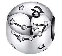 Charm New 2024 MariaFonte Compatibile Tutte Marche Bracciali Collane Zodiaco Segni Zodiacali Oroscopo Portafortuna Argento Compleanno Anniversario Originale Offerte Amicizia Mamma Bead Cuore Natale