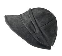 CHARM Newsboy Cappello Invernale Donna - Berretto Chemio Cotone Biologico Nero
