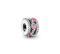Charm Pandora 791161C01 Corazones triple halo