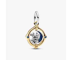 Charm Pandora Disney, Pendente Mickey Mouse Minnie sulla Luna 762955C01 Ciondolo