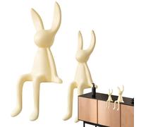 Charm pasquale senza : realizzati in ceramica, questi adorabili ornamenti a forma di coniglietto presentano classici elementi pasquali, rendendoli un accento stagionale per la tua casa