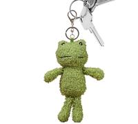 Charm per borsa a forma di rana, collezione di ciondoli per borsa, a forma di rana, con animale farcito, grazioso portachiavi, accessorio per borsa per bambini, uomo e donna, Attributo singolo, Refer