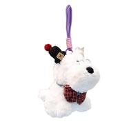 Charm per borsa per cucciolo di peluche - simpatico accessorio portachiavi, portachiavi per cani soffici | Decorazione della borsa del cucciolo del Highland del fumetto, ornamento della borsa del