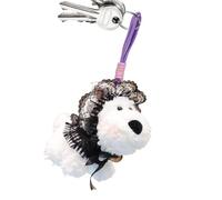 Charm per sacchetto di peluche cucciolo - Portachiavi borsa animale peluche | Ciondolo sacchetto di peluche West Highland Puppy Dolls, ciondolo in peluche per cani del fumetto, portachiavi, a