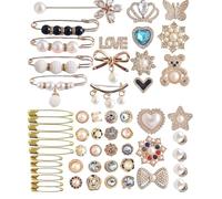 Charm per, spille, spille, spazzatura, charm per, gioielli, spille da balia, kit di ciondoli per cardigan, collari, cappelli