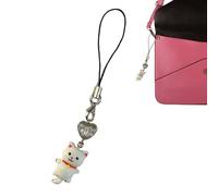 Charm per Telefono Gatto,Portachiavi Braccialetti Catene | Charm Decorativo Pendente A Gatto Antiperdita Portachiavi Cordino Adatto Per Borsette Borse Bambini Adulti E Accessori