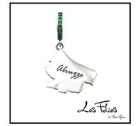 Charm regione Abruzzo Italia ciondolo pendente in argento 925 - Les Folies