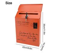 Charm retrò cassetta postale da parete funzionale perfetto per spazi esterni