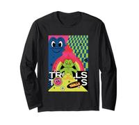 Charm retrò con Scritta Good Luck Trolls Maglia a Manica