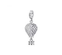 Charm ROSATO Storie in argento 925 con cristalli RZ028R Mongolfiera