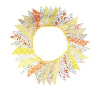 Charm Rustico Vintage Floreale Triangolo Bandiera Tessuto Bunting Striscione per