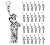 Charm Statua della Libertà in Lega di Zinco 50 Pezzi, Finitura Vintage