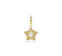 Charm Sublima, taglio rotondo, stella, giallo, finitura in oro 18 carati