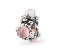 Charm Trollbeads Trinità del Cuore TAGBE-00298 Argento 925 e Pietre preziose