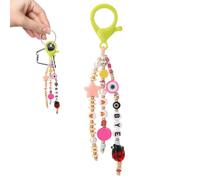 Charm unico per zaino con perline, ciondolo decorativo per borsa, portachiavi color arcobaleno, clip per borsa con perline alla moda, ciondolo per borsa, portachiavi decorativo per chiavi 'auto,