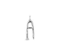 Charm Unisex bañado en Plata y/o Oro, inspirado en El icónico clavo de UNOde50 con Forma de letra. Puede combinarse con cadenas con diferentes tamaños y volúmenes.
