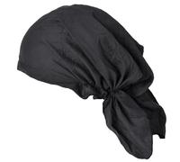 CHARM Uomo Cotone Bandana Cappellino - Donna Cappello Copricapo Turbante Estate Estivo Cuoco Bici Nero