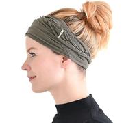 CHARM Uomo elastico bandana Fascia Per Capelli giapponese lungo capelli dreads testa incarto grigio antracite