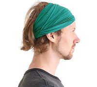 CHARM Uomo elastico bandana Fascia Per Capelli giapponese lungo capelli dreads testa incarto verde