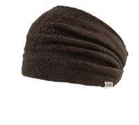 CHARM Uomo fatto in Giappone elastico Fascia Per Capelli capelli sudore fascia sportivo largo marrone