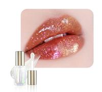 CHARMACY Aurora - Lucidalabbra idratante con glitter, multicolore, con formula non appiccicosa, facile da applicare, a lunga durata, finitura lucida #104