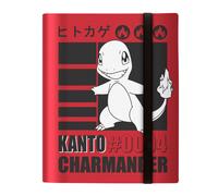 Ultra PRO - Charmander - Raccoglitore a 9 tasche per Pokémon | Raccoglitore di carte Pokémon Charmander PRO-Binder Album per carte collezionabili a 9 tasche con cinturino elastico a caricamento