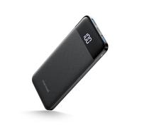 Charmast Batteria esterna 10400mAh 5V/3A Power Bank USB C con display LED batteria portatile ultra sottile per iPhone Samsung Huawei Xiaomi (nero)