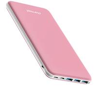 Charmast Power Bank 26800mAh, Caricatore Portatile USB C Powerbank Batteria con 3 Ingresso & 4 Uscita Compatibile con iPhone 12/11/XS/XR Samsung Huawei Xiaomi Smartphone Tablet (Rosa)