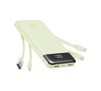 Charmast Power Bank da 20000 mAh con 4 cavi integrati, caricabatterie portatile a ricarica rapida da 22,5 W per iPhone, Android, iPad, non sono necessari cavi aggiuntivi per viaggi, lavoro, emergenze