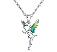 Charmbar Collana Une Forme de Fata Tinkerbell, en Argent Sterling 925, Catena da 40 cm, Regalo di Compleanno per Baby, Figlia, Sorella, Migliore Amica, Principessa di Natale