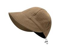 CharmBurst Cappello da sole pieghevole con protezione UV 50, Cappello estivo a tesa larga in paglia, Cappello estivo leggero, Per attività all'aperto e in spiaggia, Protezione solare (Marrone caffè)