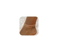 CharmBurst Cavigliera regolabile placcata in oro 14K, gioiello estivo per donne, ipoallergenica, cavigliera resistente all'acqua, elegante e alla moda