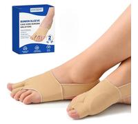 CharmChic 2 Pezzi Correttore Alluce Valgo Donna, Tutore Alluce Valgo con Divaricatore Dita Piedi, Protezione Alluce Valgo Sottile e Traspirante, Lavabile Riutilizzabile (L, Nude)