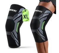 CharmChic Ginocchiera Sportiva Fascia Compressione, Tutore Ginocchio, Supporto per Ginocchio da Uomo e Donna, Ginocchiera Ortopedica Traspirante e Confortevole, Sportiva, Corsa, Arrampicate (XL)