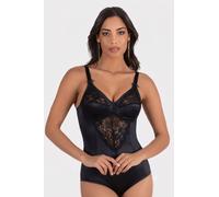 Charme, Body Modellante Tecnike in Tessuto Contenitivo senza Ferretto - Coppa C - Made in Italy- Nero 5C