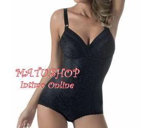 CHARME 1811 Body Modellatore Contenitivo Senza Ferretto Coppa C Lavoro Jacquard