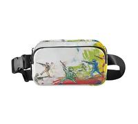 Charme arcobaleno elegante Marsupio per uomo donna piccola borsa a tracolla con cinghia regolabile per ciclismo, Battaglia dei soldati giocattolo, 1 size