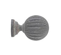 Charme, legno di Cerusa, diametro 28 | 1 punta a sfera | grigio cereo