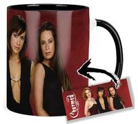 Charmed Alyssa Milano Rose Mcgowan Holly Marie Combs Tazza Interna e Maniglia Nera Ceramica Mug